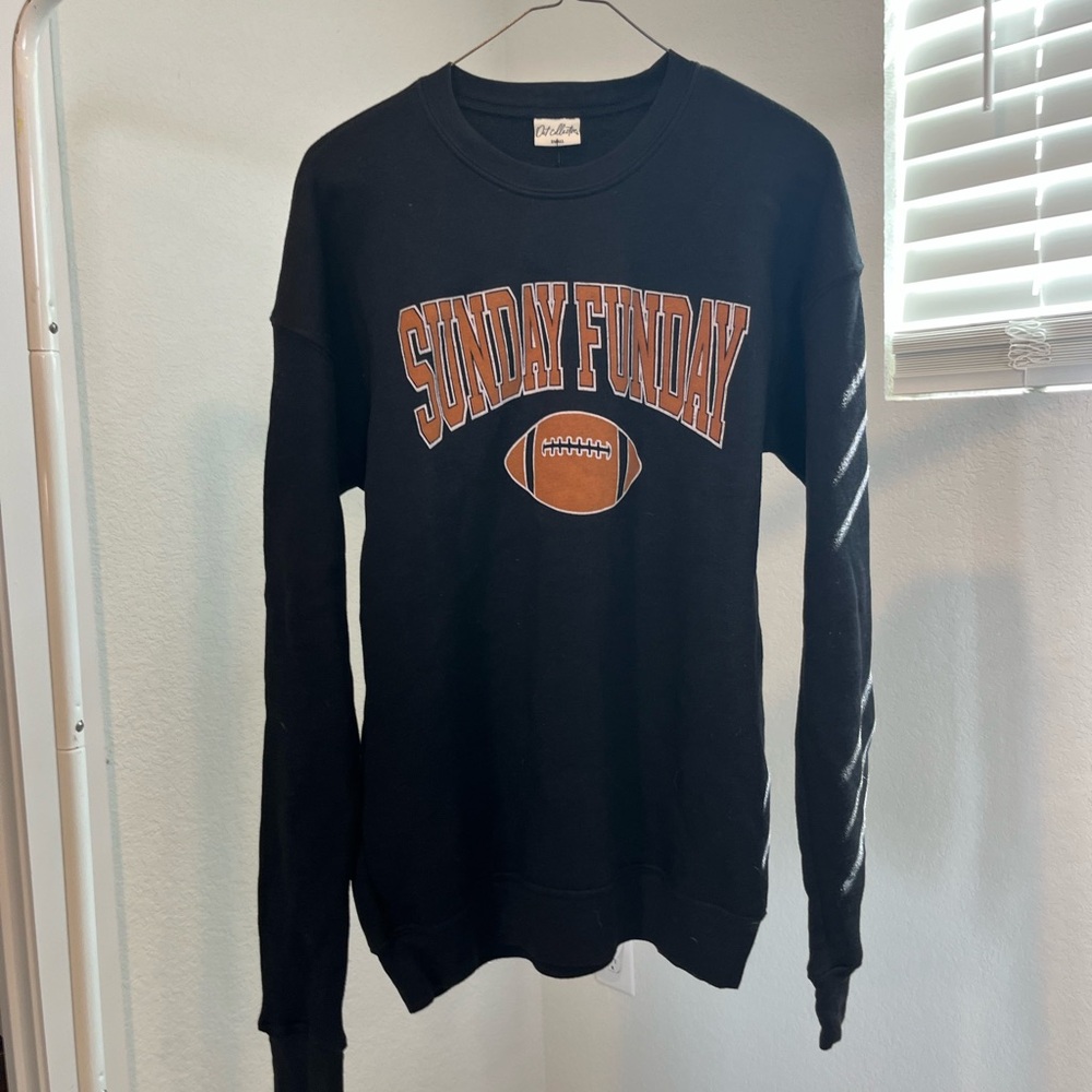 Sunday Funday Black Sweater